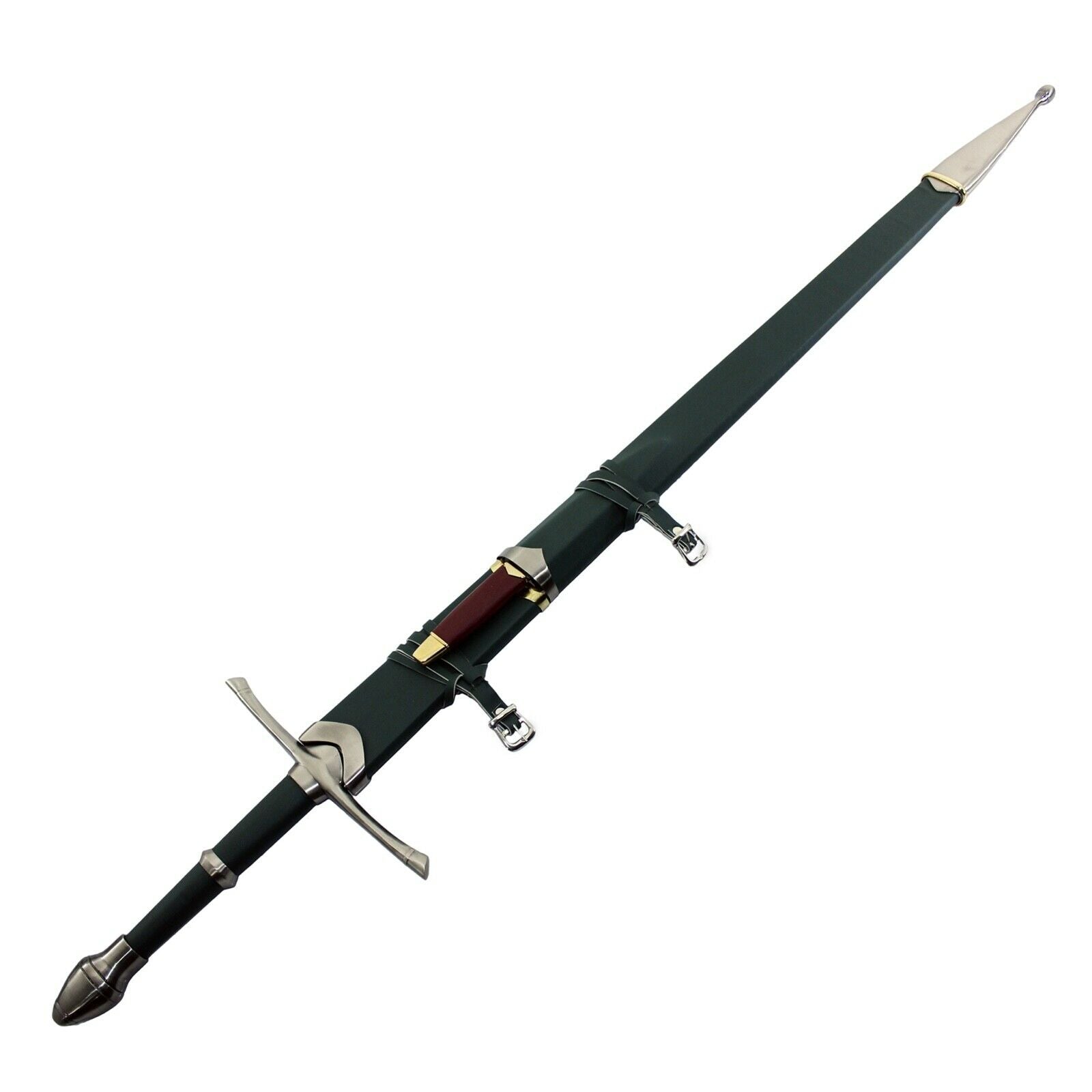 Aragorn lord of the rings strider sword replica for sale With Green Color lotr Strider knife