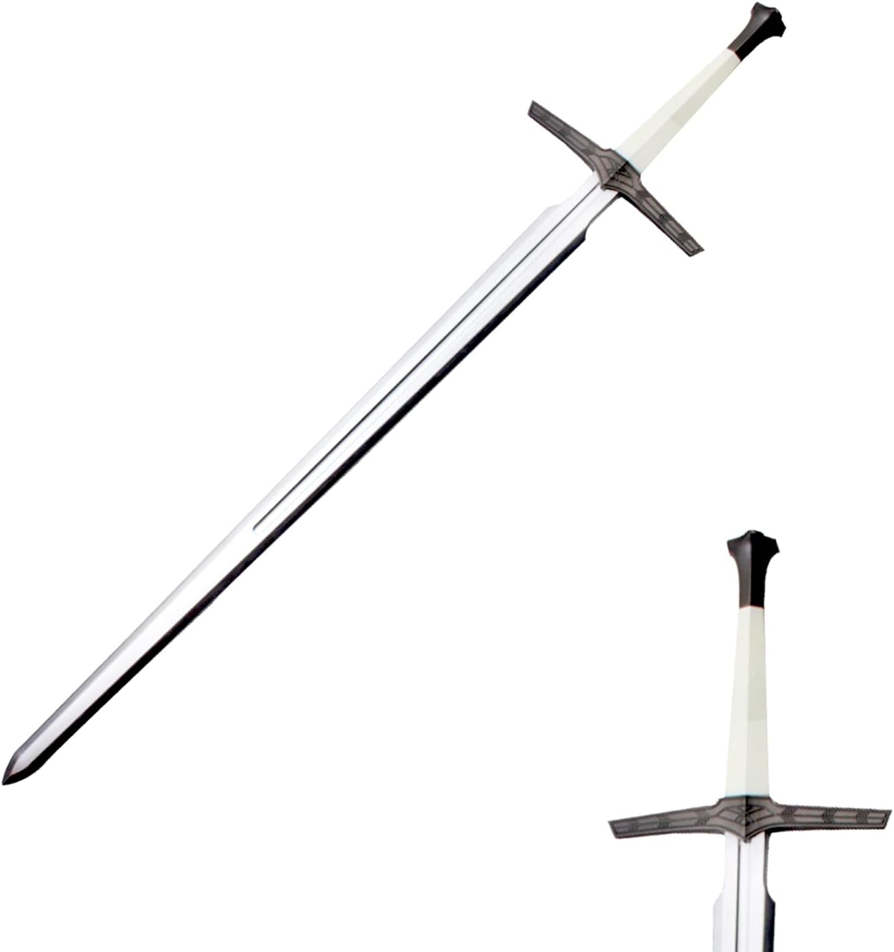 The Witcher Silver Hunting Long Foam Sword for Cosplay LARP