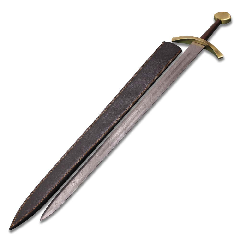 Direwolf handmade Damascus sword