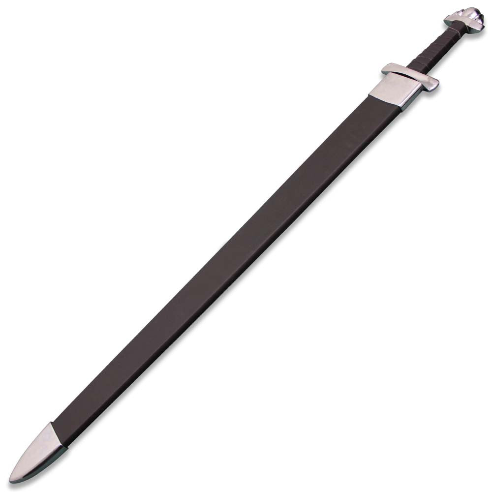 Authentic Battle Ready Viking Long Sword Type XXII Oakshott w Leather Scabbard