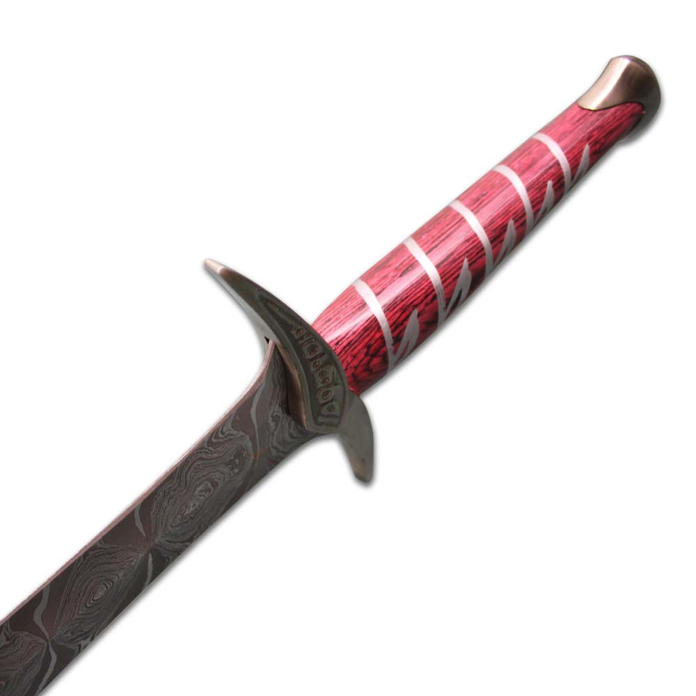 Elven Made Damascus Steel The hobbit Sting sword dagger lotr for sale 