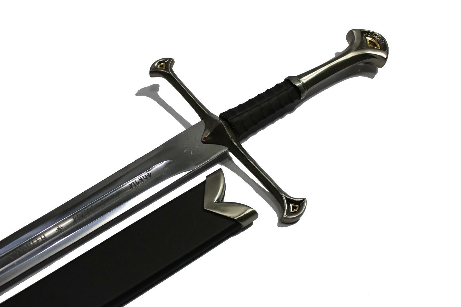 LOTR Anduril Narsil sword of King Elessar Replica From lord of the rings weapon